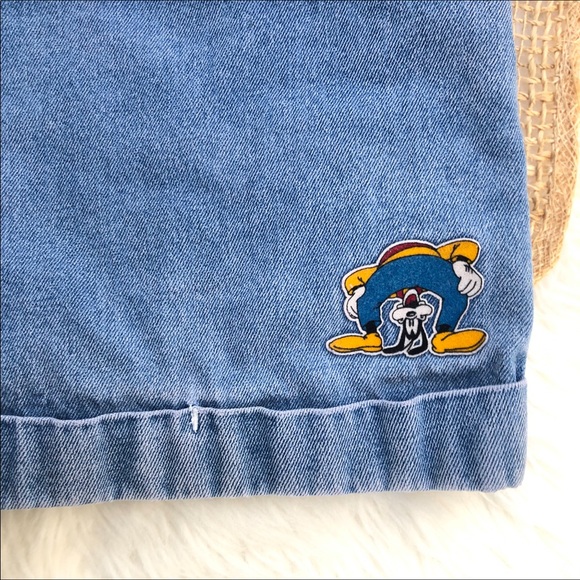 Vintage Mom Jean Shorts Goofy Patch - Picture 3 of 11